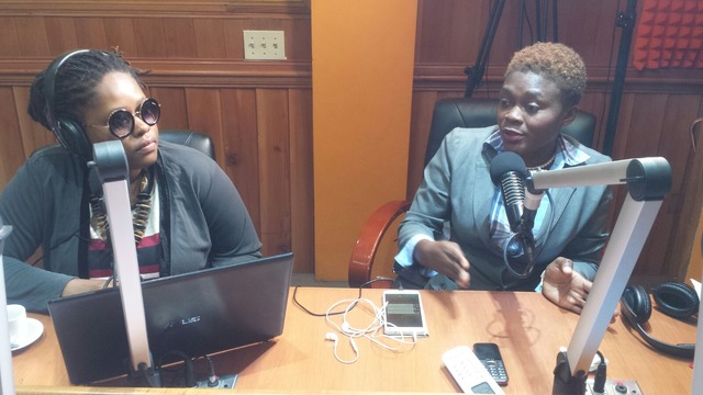 Soinette Desir, L’Union des Femmes à Mobilité Réduite, is interviewed by Radio Pacific, Haiti